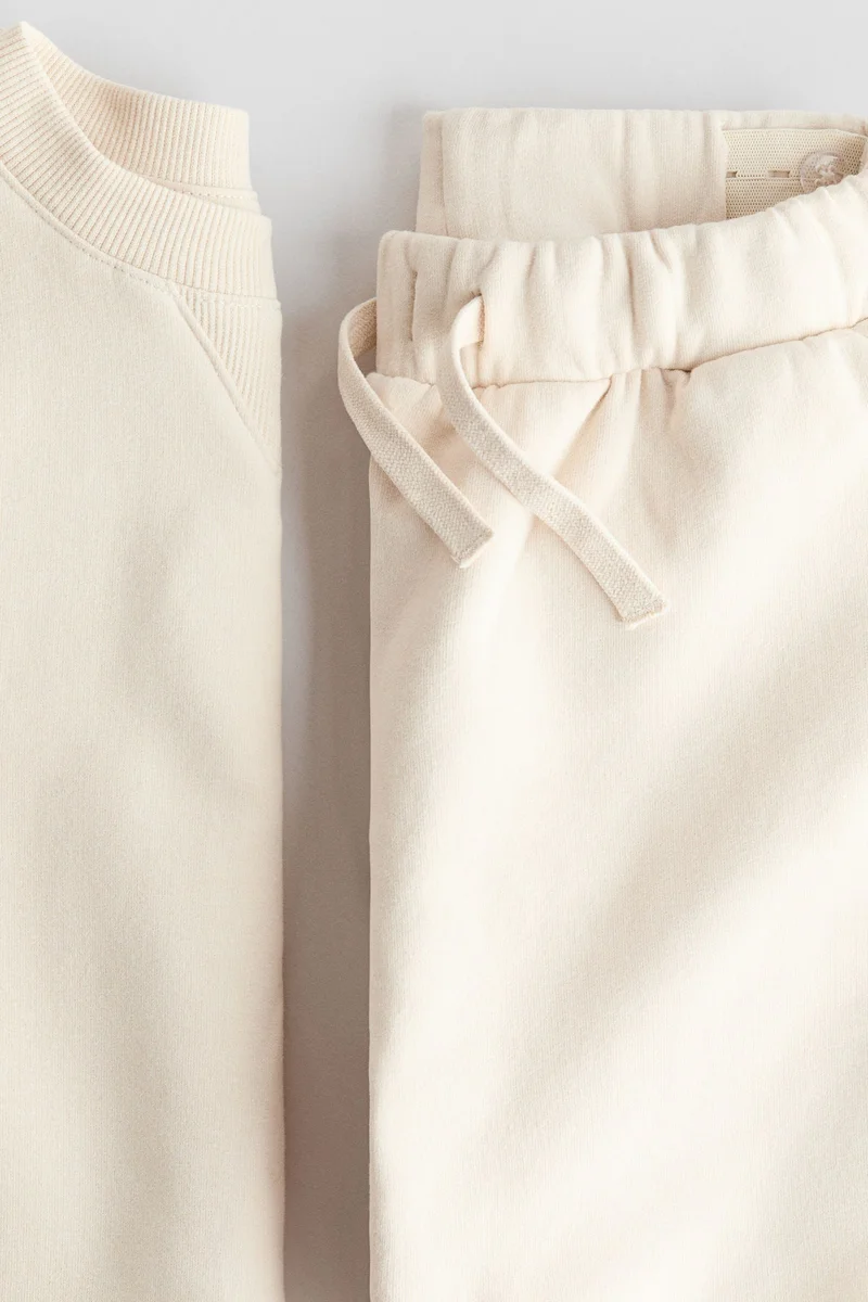 اتش اند ام طقم سويت شيرت قطني مكون من قطعتين